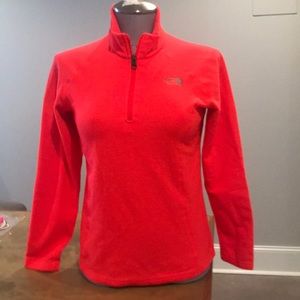 Girls The North Face 1/4 zip fleece pullover